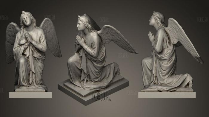 Angel Clasp Hand stl model for CNC